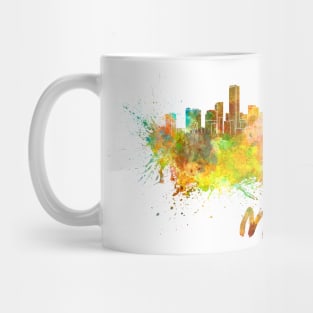 Miami skyline in watercolor Mug